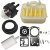 GTWSQQ Kit di riparazione carburatore linea filtro carburante aria for motosega H = usqvarna 340 345 350 353 346XP 537024002