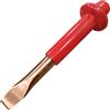WEDO Scalpello piatto non scintillante, scalpello per cemento, scalpello per mattoni, scalpello per muratura con protezione per le mani di spessore, rame al berillio, non magnetico, lunghezza 300 mm,