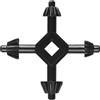Jawfait Chiave mandrino trapano 4 in 1, chiave professionale per trapano, chiave universale, facile da trasportare mini mandrino elettrico