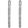 Generic Set Catena e Barra Guida 8 Pollici per Mini Motosega Elettrica, Accessorio Sega Elettrica da Potatura, Ricambio Utensile da Giardino(2 X 8 Inch Chain)