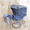UYTGFO Adatto for Husqvarna 51 Rebuild Set include albero motore, cilindro, pompa dell'olio, cuscinetti e paraoli sostituiti(Cylinder set)