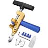 Generic Tagliapiastrelle in vetro, strumento manuale 2 in 1 per tagliapiastrelle di vetro, pinze per rompere il vetro, strumento manuale di taglio in tungsteno, con cacciavite e 2 coltelli aggiuntivi per