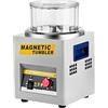 Generic Mini bicchiere magnetico da 250 W, lucidatrice per gioielli da 2000 giri/min con controllo del tempo, direzioni positive e negative regolabili per gioielli e accessori