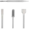 ZHaotn Set di scalpelli da 250 mm con gambo SDS Plus, punta for trapano elettrico, scalpello piatto, utensili for muratura for cemento, mattoni, pareti e rocce