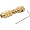 NINMORTH Piccolo adattatore pinza in ottone albero motore morsetto 2,0 mm foro trapano mandrino fissaggio 0,7-1,2 mm punte include chiave (1,3-1,8 mm)