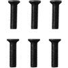 UTTASU Vite a filettatura sinistra M5M6 da 22 mm per adattatore codolo portautensili da trapano, 6 pezzi, costruzione in metallo (M6 x 22 mm)
