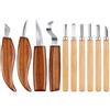 ACTINPANT 1/4/5/10 pezzi coltello da intaglio for del legno set di utensili manuali for la lavorazione fai-da-te(10pc)