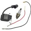 VCDXZCO 1130 400 1302 Bobina di accensione for Stihl MS170 MS180 MS170C MS180C 017 018 Parti di motoseghe con candela(Set)