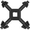 LIYJTK Drill Premere il tasto Chuck 4 in 1 utensile a potenza multifunzionale nero