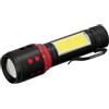 WOLFPACK LINEA PROFESIONAL Torcia LED portatile Mini Alluminio Ricaricabile USB (1.200 mah) 500 lumen 5 Watt. Con funzione Zoom e clip di fissaggio, 19042000