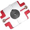 Generic Maschera da mortasa - Strumento per modello router 2n1 | Scanalature del raggio con strumenti per router, guida facile da usare per la lavorazione del legno per installazione di porte e armadi