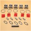 DORFEY Kit guarnizioni cuscinetto pistone anelli 5 pezzi/lotto 50 mm adatto for H-u-s-q-v-a-r-n=a 268XP 268K 268 Special 266 266XP Ricambi motore motosega