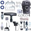DORFEY Adatto for s-t-i-h=l MS280 MS270 MS 270 280 Motosega Tappo del gas Kit di nottolino di avviamento Cilindro da 46 mm Pistone Cane da abbattimento Kit di regolazione del picco di taglio