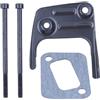 DORFEY Supporto for marmitta for motosega, nero e argento, facile da installare, prestazioni migliorate, la plastica riduce rumore e vibrazioni