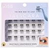 FALSCARA KISS FALSCARA 'Lengthening Wisps' Multipack 01- Effetto Ciglia Naturali e Allungate, Ciglia Finte a Ciuffetti, Banda Extra Sottile da applicare sotto la lima cigliare con Bond & Seal