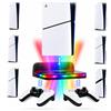 KEPLUG Supporto da parete PS5 per tutti i modelli PS5, accessori PS5 con luci RGB, kit di montaggio a parete per console ps5 pro/ps5/ps5 slim (digitale/disco), mensola ps5