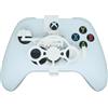 Generico Mini 3D printing Steering Wheel for Xbox Series S/X Game Controller Auxiliary Racing Steering Wheel Replacement Accessories (White)