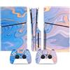 LNMLRBXEXZ Compatibile Con Adesivi Skin Per PS5 Slim Skin Disc Edition & Per Digital Console Controller Vinyl Cover Skins Wraps Scratch Resistant Compatible 34007 Avvolgimento(Disc Version)