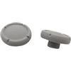 Generic Cappucci per Joystick per Anbernic RG406V /RG406H /RG476H /RG477M, Parti di Ricambio per Impugnatura Thumbstick, Accessori per Copertura Pulsanti Stick Analogico (grigio)