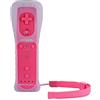 AMG Global AMGGLOBAL - Telecomando senza fili integrato Motion Plus per Nintendo Wii Remote Wii Wii, cover in silicone inclusa, rosa, nero, blu, rosso, blu scuro (fucsia)