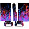 YLMKMVLCZC Pelle Decalcomania Per PS5 Slim Skin Disc Edition Console E Controller Vinyl Cover Skins Wraps Resistente Ai Graffi Compatibile No Shrinkage Forte Adesione 16210 Avvolgimento Della Pelle