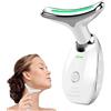 Mayeec Dispositivo di Bellezza Antirughe, Massaggiatore Viso Elettrico Antirughe, Dispositivo di Bellezza per Viso e Collo con 3 Modalità, Rassodamento e Sollevamento Della Pelle