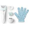 Philips BRE611/00 Satinelle Advanced Epilatore Elettrico, Utilizzo Wet And Dry, 4 Accessori