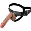 BFLaiCai Fallo Strap-on In Silicone Super Morbido 16cm * 4cm, Imbracatura Regolabile, Fallo Strap-on, Pantaloni Fallo Bondage SM, Pene Strap-on Realistico, Giocattolo Sessuale SM