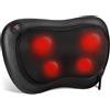 ALLJOY Cuscino Massaggiante Shiatsu, Massaggiatore Schiena Cervicale e Collo Riscaldante, 4 Massaggio Nodi e 3 Modalità, Regalo per Donne/Uomini, Portatile Massaggiatore per Auto da Ufficio a Casa
