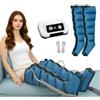 FahQuintuple Pressoterapia per Casa Gambe e Addome e Braccia - 6 Camere Massaggiatore Compressione d'Aria - Linfodrenaggio Professionale Anticellulite, Rilassamento Muscolare (Blue, 2legs)