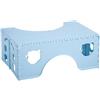 BAMFY Pieghevole Sgabello Da Toilette Accovacciato Per Adulti, Sgabello Wc Sotto La Scrivania Poggiapiedi Sgabello Per Cacca Per Il Bagno Antiscivolo Panchetto Bagno(Blu)