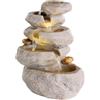 Kaemingk Fountain Waterfall with rocks and LED Lights