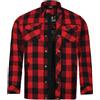 Bores Lumberjack Basic - Camicia da motociclista da uomo, colore: Rosso/Nero, rosso/nero, S