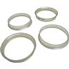 MYBA-S 4 x anelli di centraggio diametro: esterno 60,1 mm e interno 58,1 mm
