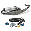 LEOVINCE Auspuffanlage LeoVince Aluminium Komplettanlage Handmade TT für Malaguti F12 Phantom/Kat AC/LC