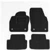 Mats4all Set di tappetini auto Compatibile con Volkswagen Polo 2017-2021 | Antiscivolo | Con rinforzo | 4 pezzi | Tappetini per auto | Set di tappetini
