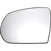 A ABSOPRO Specchio Retrovisore Sinistro per Sostituzione Vetro con Piastra di Supporto Asferico Riscaldato Bianco per Jeep GRAND CHEROKEE 13-19 per Jeep Compass 17-20