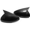MOTOHIRO Misura for Volkswagen VW POLO 2018-2023 Auto Retrovisore Laterale Copertura Dello Specchio Adesivo Ala Cap Porta Esterna Vista Posteriore Custodia Trim In Fibra di carbonio Cappucci delle cop