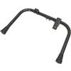 Generico CAVALLETTO CENTRALE NERO CON GOMMINI E DOPPIA PIASTRINA PER VESPA PX PE ARCOBALENO 125-150-200 CC VESPA PX EURO 2 125 VESPA PX 30 ANNI 125 VESPA 125 T5