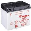 SBC Batteria moto Yuasa 53030 (Y60-N30L-A) Dry - Fornita secca - 12 V 30 Ah - Dimensioni: 187 x 130 x 170 mm compatibile con MOTO GUZZI V35 II 350 1981-1986