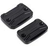 HHTFAO Adatto for Ducati Monster 821 796 795 696 695 Accessori for motociclette Frizione anteriore Freno Serbatoio fluido Tappo di riempimento olio MONSTER(2 pieces-Black)