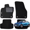 W-Parts SERIE 4 TAPPETI - TAPPETINI IN MOQUETTE NERI PER VOLKSWAGEN T-ROC DAL 2017 ->