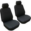 GUOCU Copri-sedili Auto Universale Set Completo/Set Copri-Sedile Universali per Anteriori e Posteriori/Accessori Auto Interno Nero 4 pezzi