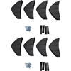 Fegtrty 8Pcs Universale Paraurti Posteriore 'automobile Lip Diffusore Aletta Stile Auto Paraurti Posteriore Spoiler Lip Splitter Accessori