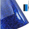 NewL, Pellicola autoadesiva per car wrapping, in composito forgiato, senza bolle, con rilascio dell'aria, decalcomania per auto, moto e altri veicoli, blu lucido, 10 cm x 900 cm