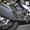 labelbike - Adesivo 3D Moto Marmitta Protezione e Decorazione in Resina compatibile con Honda NX500 2024-2025 Colore Carbonio Grigio