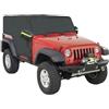 SAUANMNKTP Telo Per Auto Per Jeep Per Wrangler JK Hardtop 2/4 Porte 2007-2021 Copertura Per Tetto Auto Protezione Solare Impermeabile Abbigliamento Copriauto Da Esterno(Black for 2 Door)