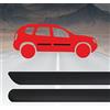 4R Quattroerre.it Modanature Laterali Bumper Paracolpi per D. Duster 2010 con Biadesivo 3M
