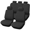 Lupex Shop Panda.CU.Gs-1-3 Copri-sedili Auto Compatibili Panda Seconda Serie (mod.169) Versione 60e40 | Colore Grigio Scuro | Set Copri-Sedile Anteriori e Posteriori | Accessori Auto Interno