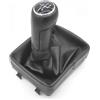 LVGVZTTGKM Pomelli Leva Cambio Per Auto Per Seat Per Ibiza 2002 2003 2004 2005 2006 2007 2008 2009 2010 Pomello Del Cambio A 5 Velocità Con Cuffia In Pelle PU Pomello Cambio